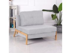 כורסא נפתחת למיטה דגם אוסקר בגוון אפור בהיר