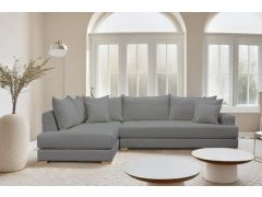 מערכת ישיבה פינתית ענקית 3 מ' RAM DESIGN דגם שיה פרמיום בגוון אפור כהה