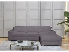 מערכת ישיבה פינתית ענקית 3 מטר RAM DESIGN דגם דניאל פרימיום בגוון אפור כהה