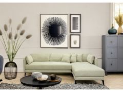 מערכת ישיבה פינתית ענקית 3 מטר RAM DESIGN דגם מיה בגוון שמנת