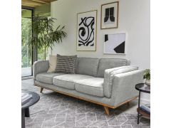 ספה תלת מושבית FLORIDA בגוון אפור בהיר