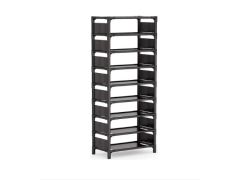 ארון נעליים 8 מדפים-שחור