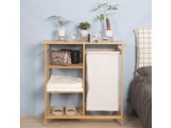 כוננית במבוק 3 מדפים עם סל כביסה דגם אנחל