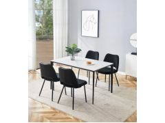 סט 4 כיסאות לפינת אוכל דגם ברזיל שחור