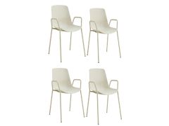 סט 4 כיסאות לפינת אוכל דגם דבלין בז