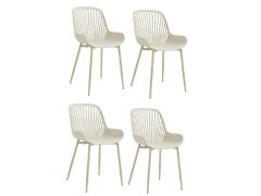סט 4 כיסאות לפינת אוכל דגם וינה - בז