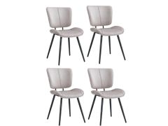 סט 4 כיסאות לפינת אוכל דגם מאיה - בז
