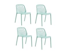 סט 4 כיסאות שיקגו ירוק