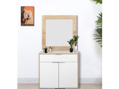 קומודה מעוצבת כוללת מראה דגם נתן