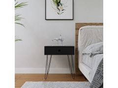 שידת לילה ימית שחור