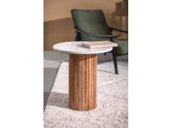 שולחן צד מרגט ווייט מרבל