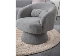 כורסא מסתובבת ריקו בייס בצבע אפור