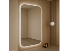 מראת גוף יוקרתית עם תאורת LED היקפית