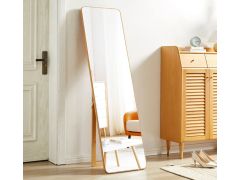 מראת גוף דקורטיבית עם מסגרת עץ מלא