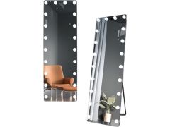 מראת גוף באיכות HD בשילוב תאורת לד מנורות עגולות