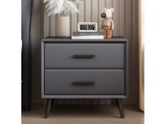 שידה לצד המיטה דגם – KAREN- אפור כהה