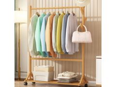 מתלה בגדים מבמבוק דגם Leaf צבע טבעי