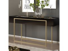 קונסולה בגוון שחור וזהב דגם מלודי