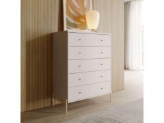 קומודה 5 מגירות אופוייט מט ופרזול זהב דגם חושן