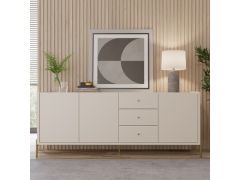 שידת כניסה אופוייט מט ופרזול זהב דגם מרגרט