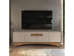 מזנון 180 ס"מ מוקה בשילוב עץ דגם אביר