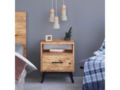 שידת לילה דגם טקסס עם תא פתוח