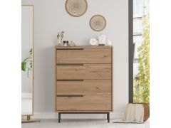 שידת 4 מגירות דגם אריזונה גוון עץ