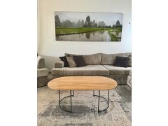 שולחן סלון אובלי דגם יובל גוון עץ