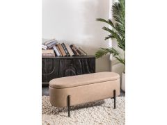 הדום אחסון דמוי עור בגוון חום