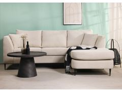 ספה פינתית תלת מושבית בד בגוון בז' מדיום 260 ס"מ דגם RANDEVU