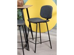 כסא בר כחול משענת גב דמוי עור דגם BLOG