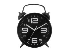 שעון קיר שחור עגול דגם RETORIC
