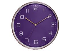 שעון קיר סגול קוטר 30 ס"מ דגם LORDI