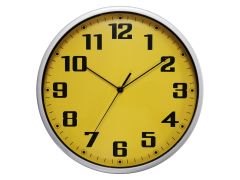 שעון קיר צהוב קוטר 30 ס"מ דגם YELLOWSH