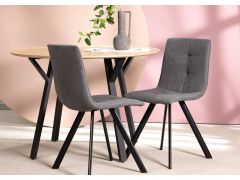 כסא פינת אוכל אפור מרופד דגם PROPER