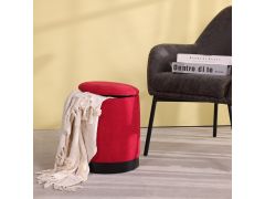 הדום בד עגול בגוון אדום דגם DODO