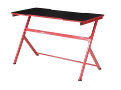 שולחן כתיבה 120*60 ס"מ בגוון שחור/אדום דגם GAMER