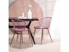 כסא פינת אוכל סגלגל פלסטיק קשיח דגם DECORO