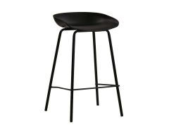 כסא בר שחור פלסטיק קשיח דגם STOOLI