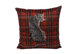 כרית נוי SCOTI בצבע אדום 45*45 ס"מ