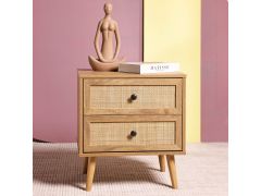 שידה 50 ס"מ בגוון טבעי דגם RATANO