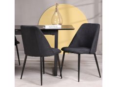 כסא פינת אוכל שחור מרופד דגם PRIZMO