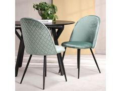 כסא פינת אוכל טורקיז מרופד דגם SCOLO