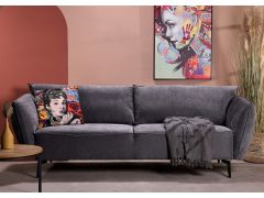 ספה תלת מושבית בגוון אפור דגם DAVON