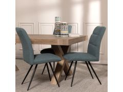 כסא פינת אוכל ירוק בד דגם מיילי