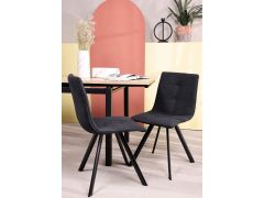 כסא פינת אוכל שחור מרופד דגם PROPER