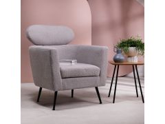 כורסא בד בגוון אפרפר דגם BACKME