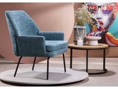 כורסא בד בגוון ירקרק דגם RINO