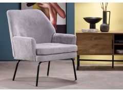 כורסא בד בגוון אפרפר דגם RINO