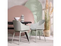 כסא פינת אוכל ירוק פלסטיק דגם MONO-B